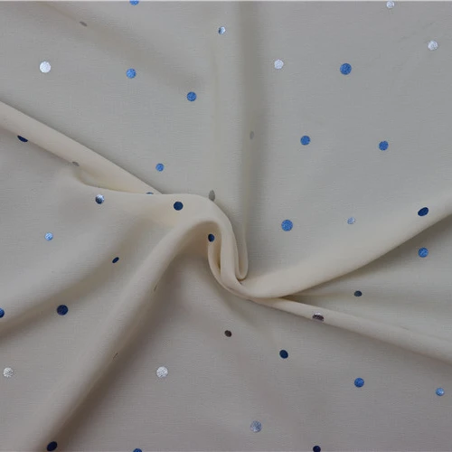 Super Quality Irregular Dot Pattern Fabric Bronzing Avant-Garde Fashion Fabrics For Clothing