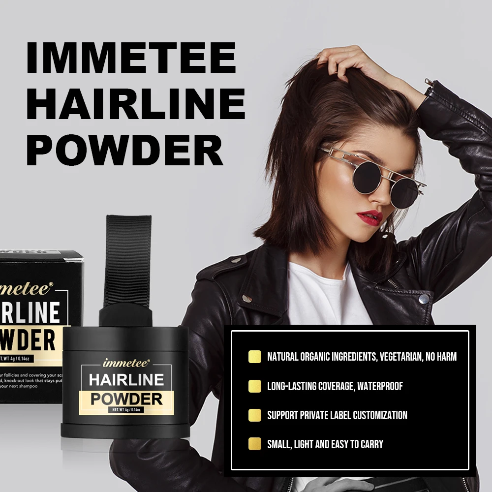 OEM/ODM Hair Fiber Powder 15 Color Custom Hairline Modified Concealer Root Cover Up Hairline Powder Hair Fiber