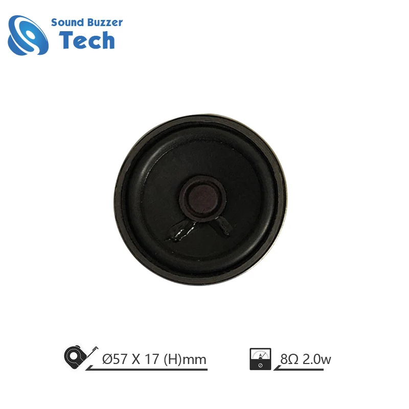 Good sound mini speaker 57mm raw speaker full range horn 8 ohm 2w loudspeaker parts