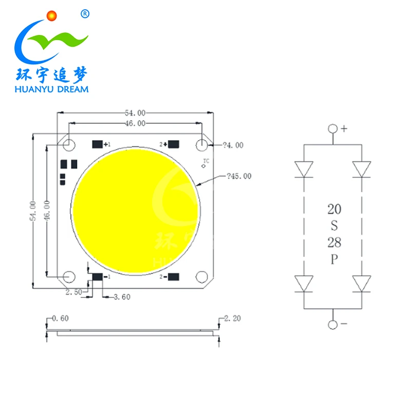 Full spectrum 100W 200W 300W COB LED Chip  Ra95 TLCI>97 High Power 200W 300W LED COB Chip