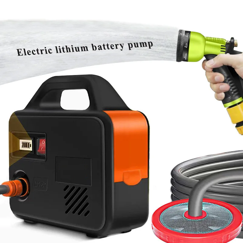 Электрический литиевый Аккумуляторный насос, сельскохозяйственный оросительный водяной насос, 21 В, садовый полив, перезаряжаемый распылитель, сельскохозяйственные водяные насосы