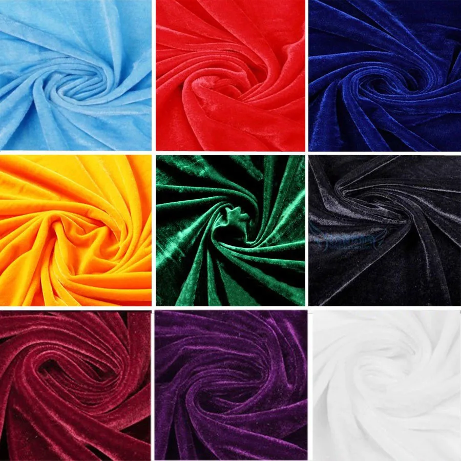 wholesale price per roll pano de fundo de veludo table cover velvet solid color curtain usage backdrop velvet fabric