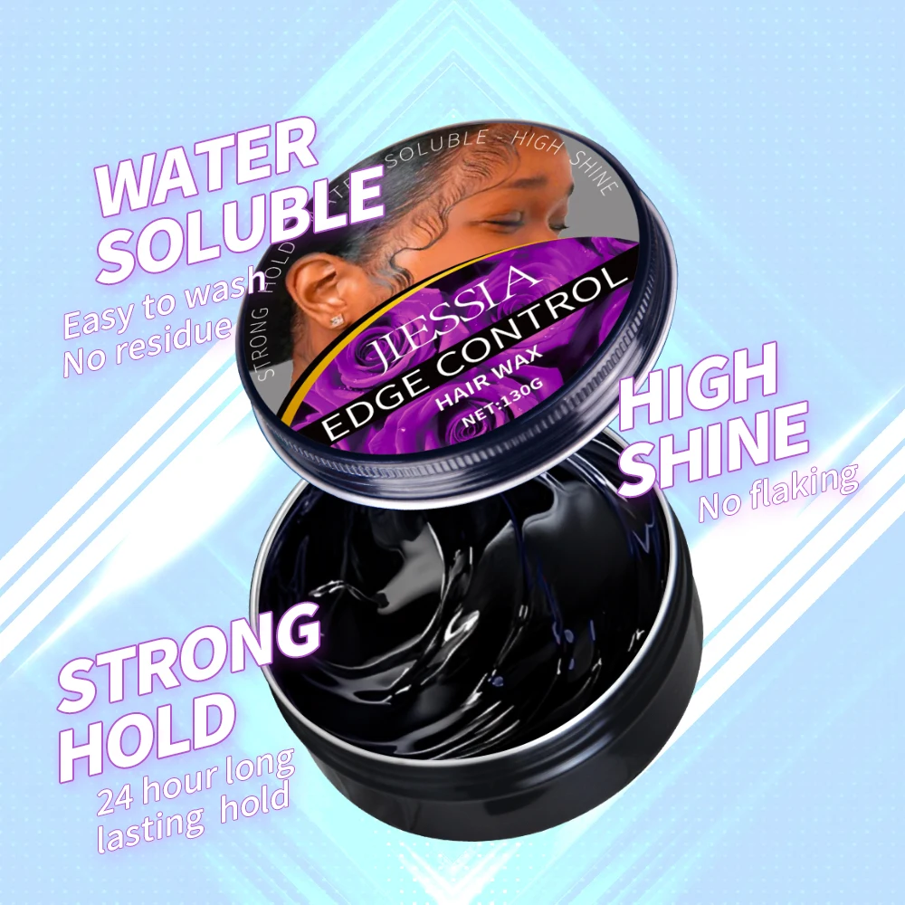 Private label shaping salon Pomade extra strong hold cera cabello women men braiding edge control gel Styling Hair Wax
