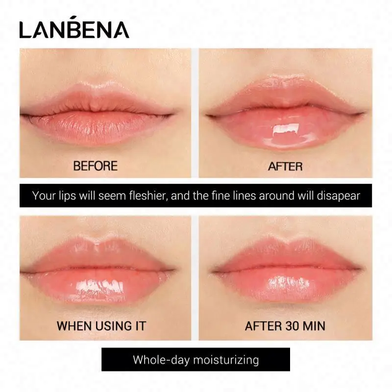 Антивозрастная Сыворотка для ухода за губами LANBENA Private Label Изофлавон