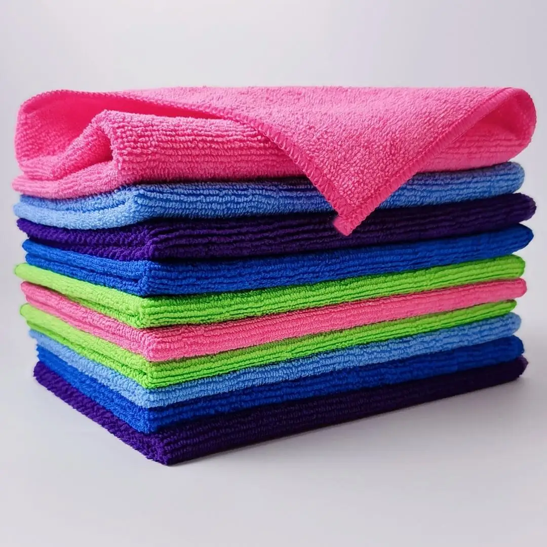 Microfiber Cloth Cleaning Towel Kitchen Dish Cloths Cleaning Towels 180gsm 30*30cm