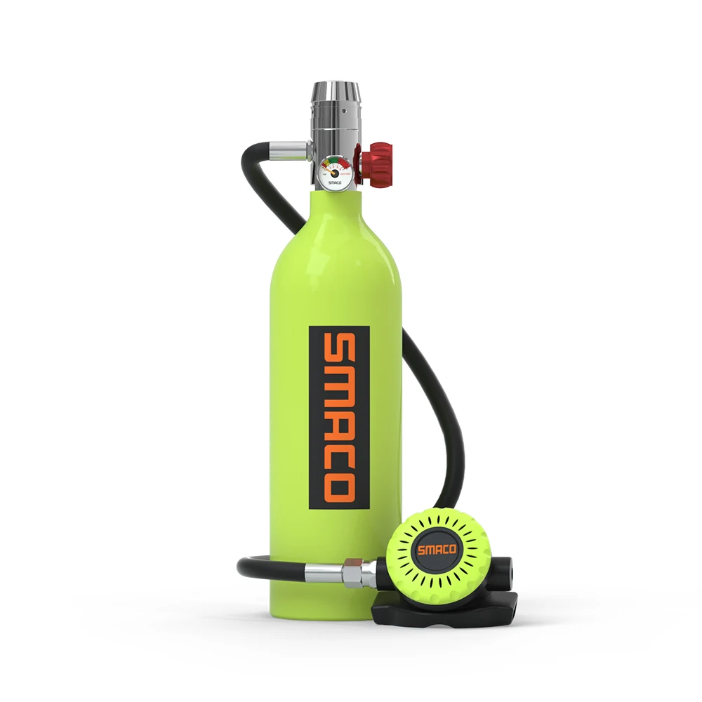 SMACO 1L S400 set oxygen tank up to 20 minutes dive mini scuba system diving equipment kit