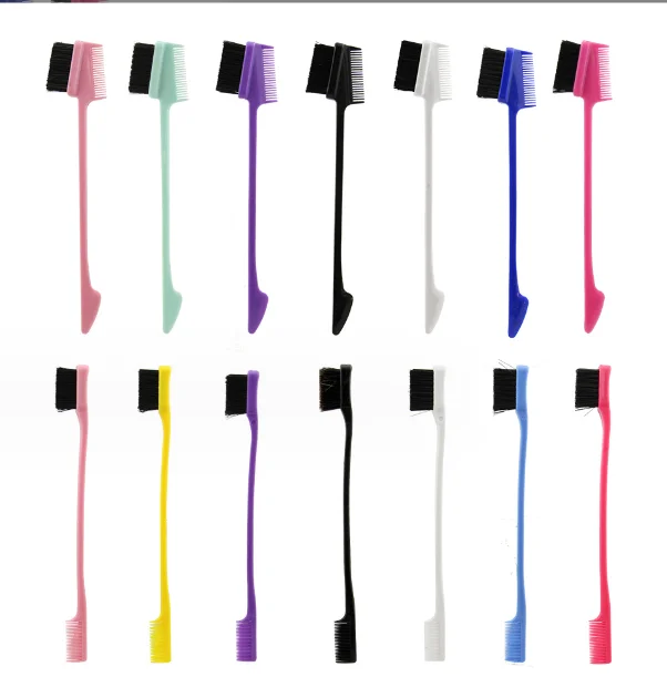 gel makeup brush household Salon  high quality for hair styling soft travel size pink edge control with brush all in one 