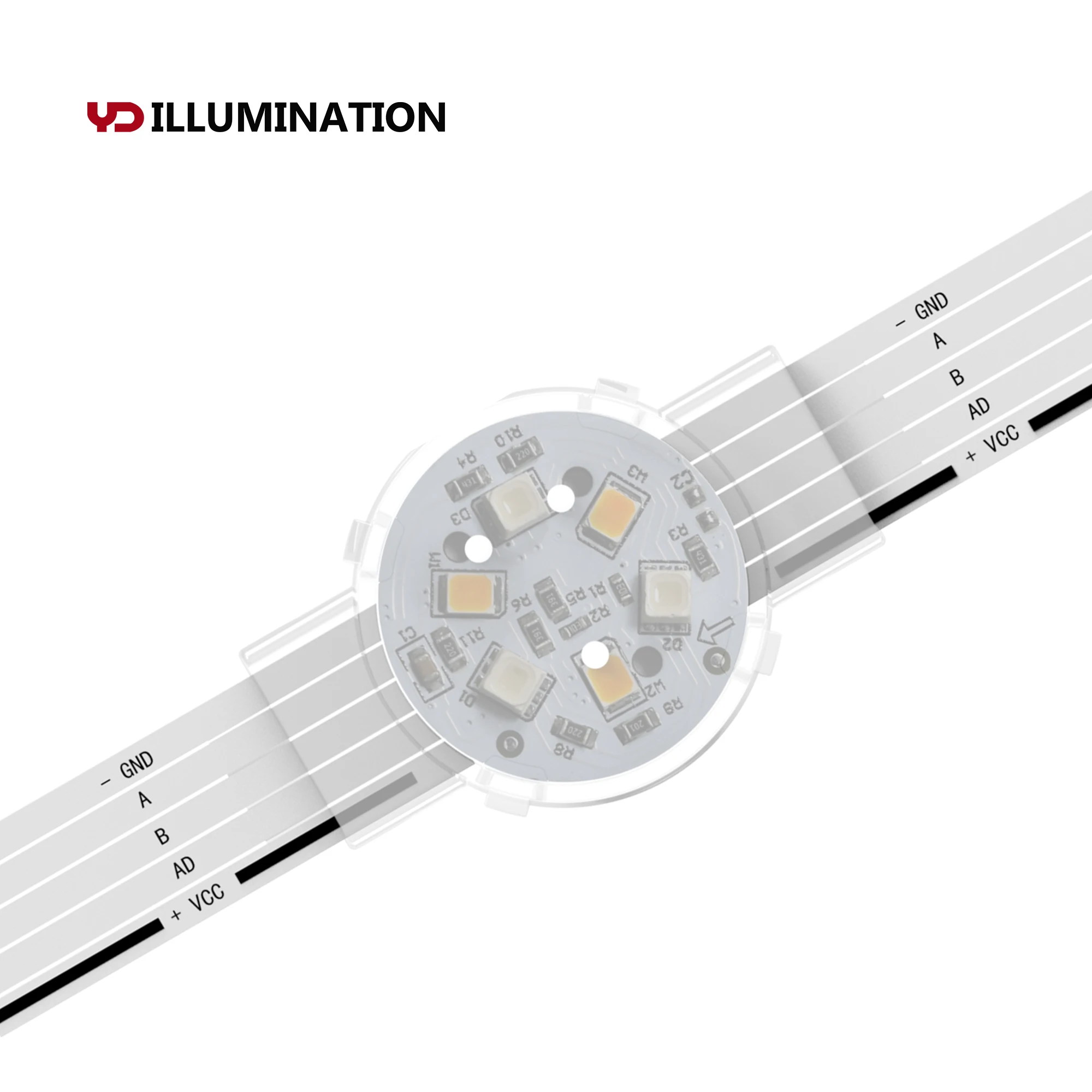 Matrix dmx IP68 amusement rides Ferris Wheel decor colorful led point light pixel dot source