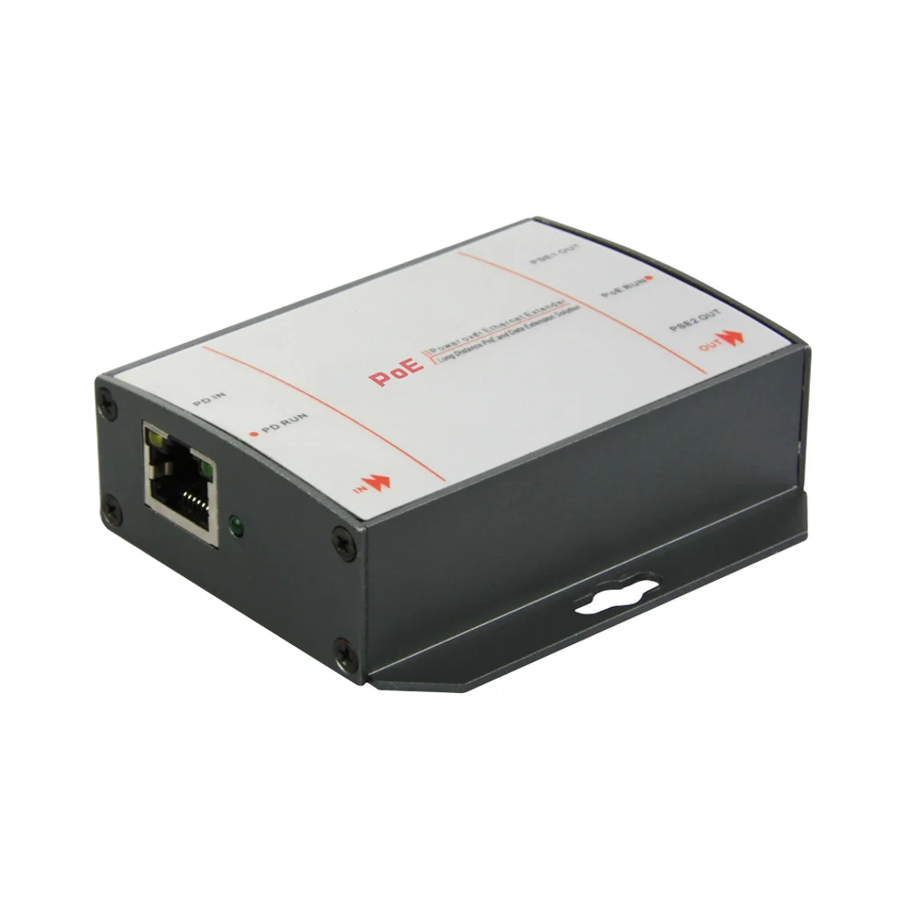 3-port 10/100M RJ45 Port 15.4W PoE 1 in 2 output  PoE Repeater extending from 100m to 200m PoE Extender