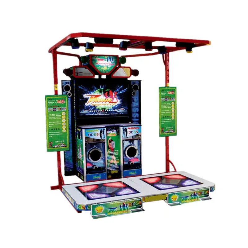 Indoor wholesale cheap electronic children coin operated machine game revolution arcade music and video pump it up dance machine