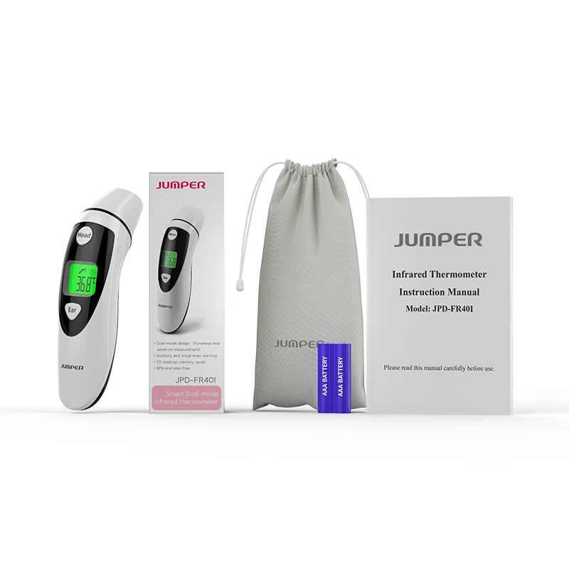 JUMPER JPD-FR401 OEM/ODM Manufacturer Medical Infrared Thermometer for Children and Adult