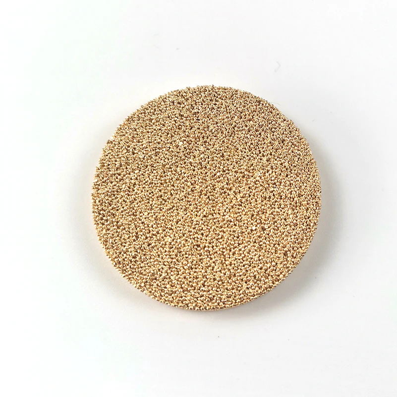 Индивидуальный латунный сетчатый фильтр 1-мкм, диск из спеченной бронзы с пористым камнем для фильтрации загрязнений