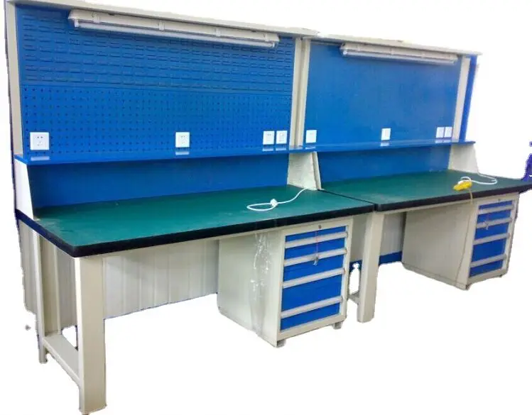 High quality and low price industrial table production line, adjustable multi drawer electronic ESD workbench