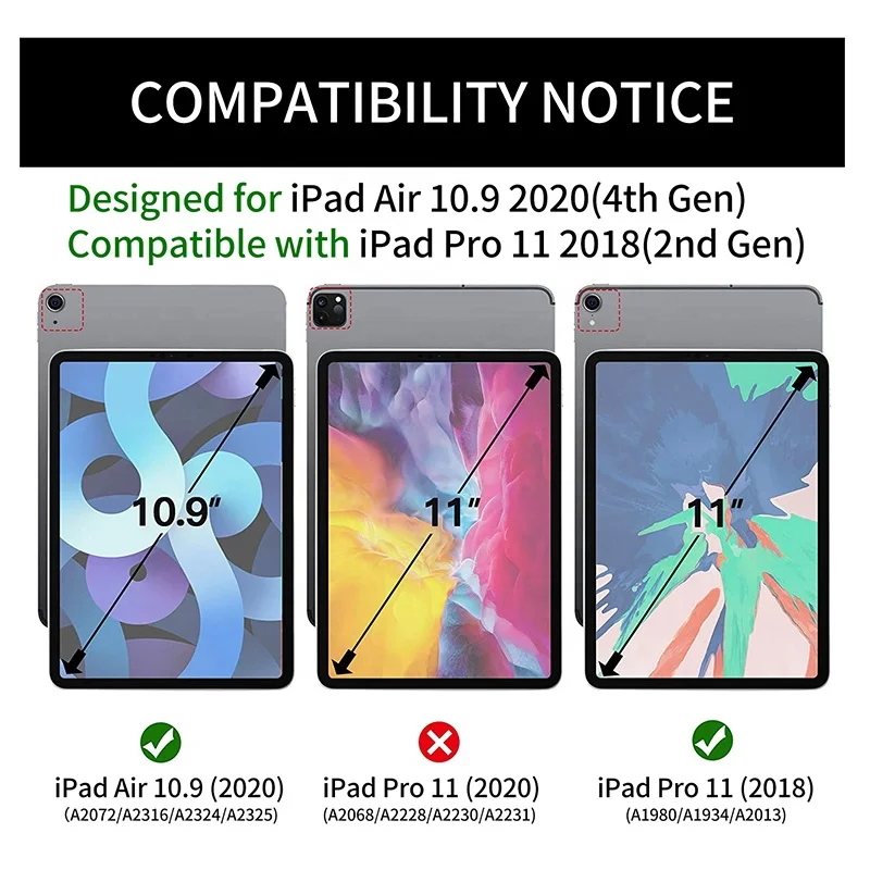 2021 High End 2 in 1 Custom 180 Degree Flip Full Protection Rugged 11 inch Wireless Keyboard Smart Tablet Case for iPad Pro 11