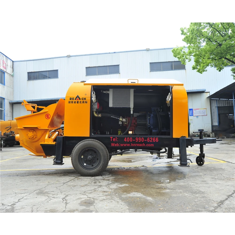 
ationary Trailer Small Mobile 40 Cubic Meters Per Hour Concrete Line Pumps 
