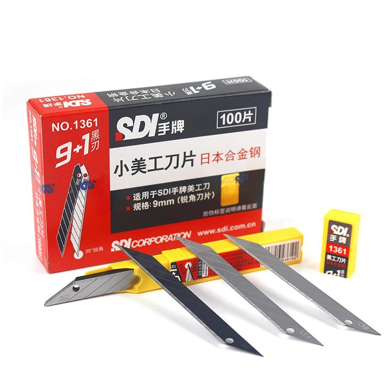 SDI alloy steel 30 degree knife Angle auto film small 9mm blade replaceable blade knife 1361