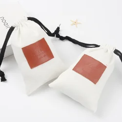 High End Customized Zipper Style Canvas Cosmetic Travel Bag Natural Organic Canvas Cotton Zipper Makeup Pouch With Logo