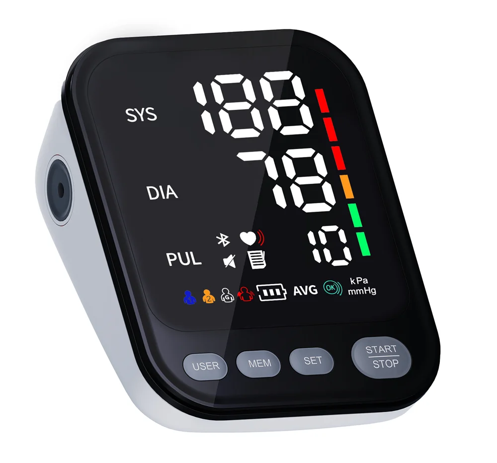 Hot Model BP Monitor Customization Big Screen Digital Tensiometros Electric Automatic Arm Blood Pressure Monitor