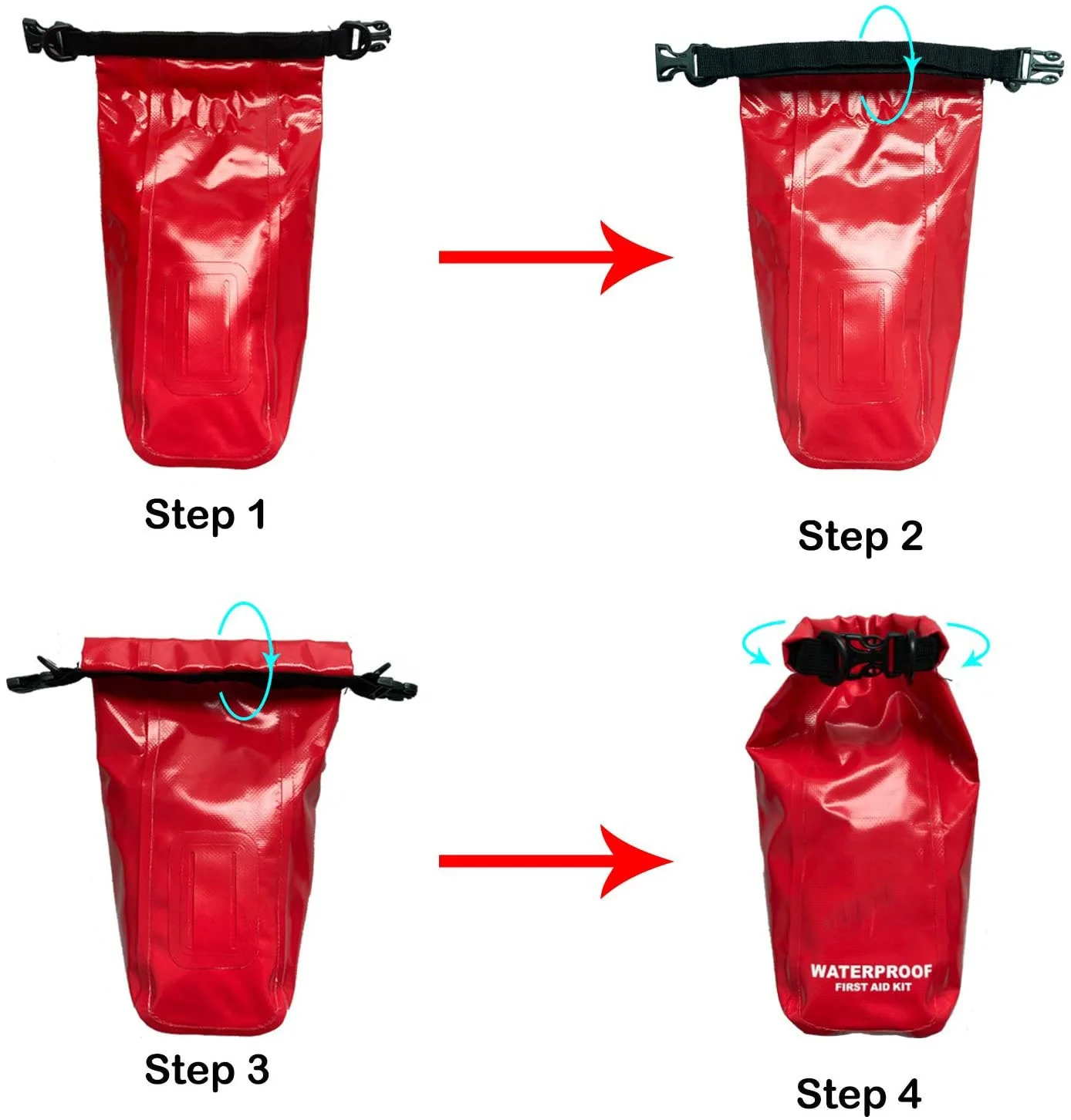 Waterproof Dry Bag First Aid Kit Bag for Kayaking Soccer First Aid Bag