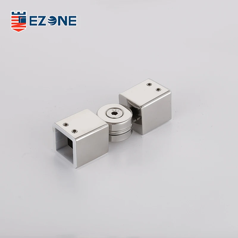 Modern Style Stainless Steel 304 Shower Sliding Glass Door Tube Connector Fitting Durable Bathroom Accessory