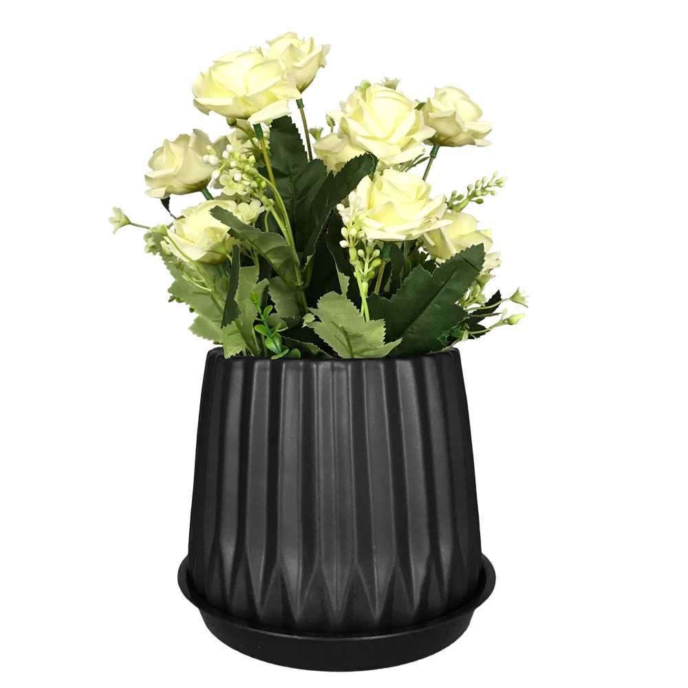 
Wholesale cheap ceramic round multiple sizes ceramic plant pots for Shopping mail decoration 