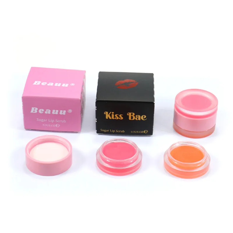 Wholesale Lip Mask Repair Treatment 2 in 1 Vegan Fruit Custom Logo Lip Balm Private Label Lip Scrub