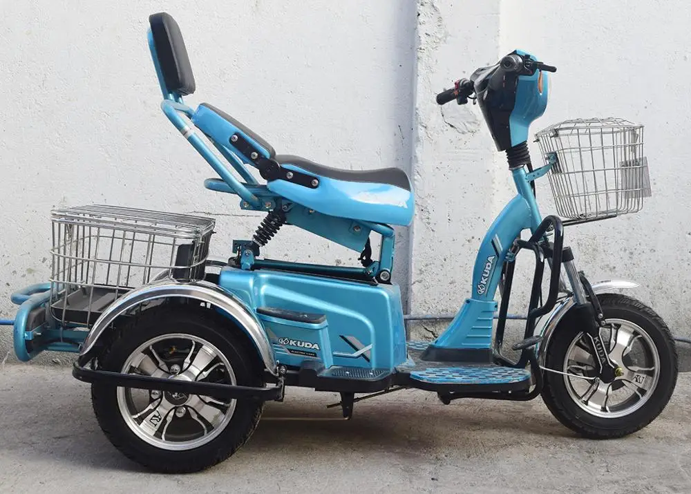 
2020 Fashionable Powerful Electric Passenger Tricycles Three Wheels for Adults Lead Acid Battery Differential Bruless Motor Open 