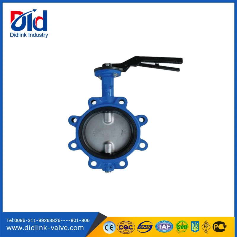 Wafer Double Eccentric Electric Flange Food Grade Vulcanized Wrench Operated Butterfly Valve Dn200