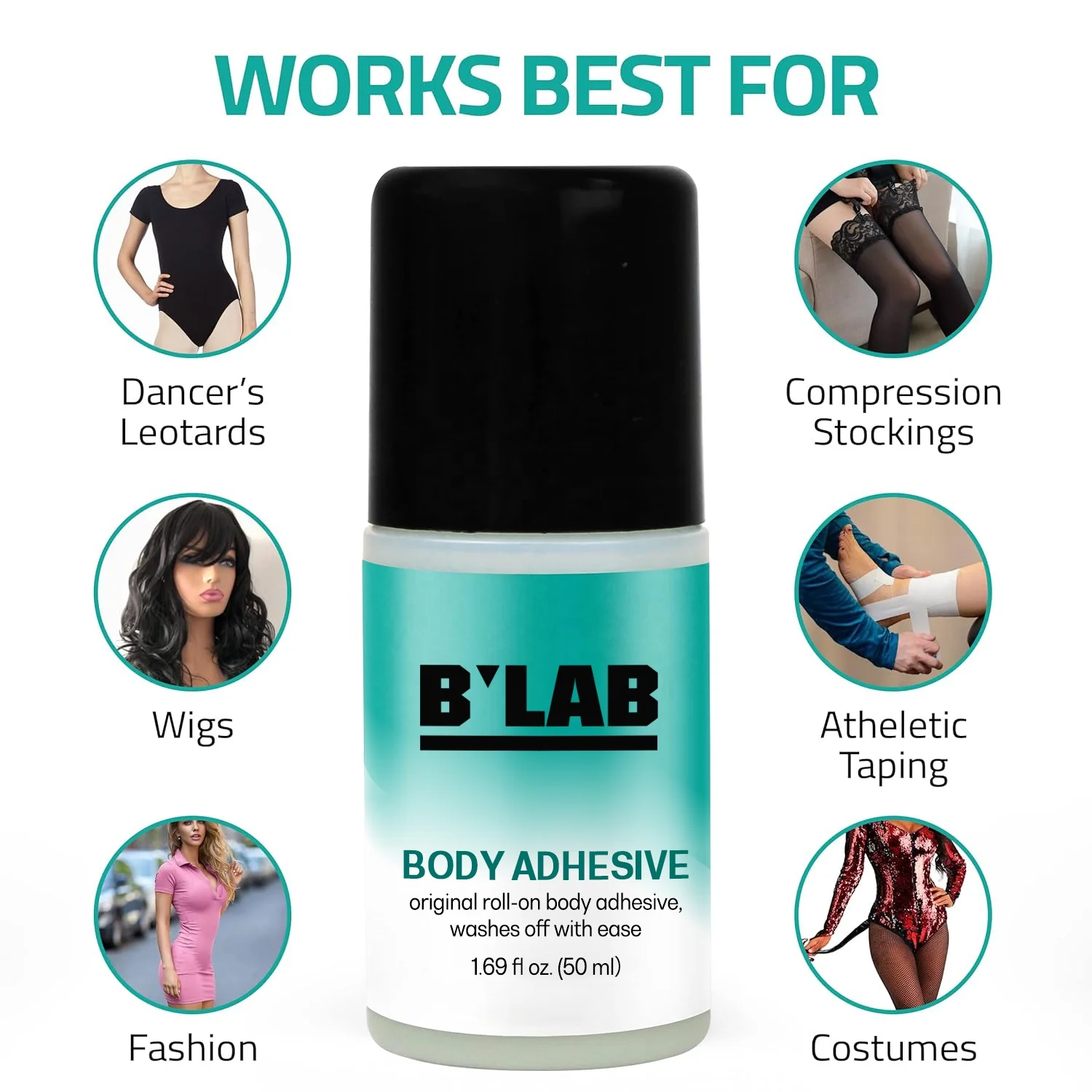 Private Label Roll On Body Glue for Durable Original Waterproof Glue Body Skin Washes Off with Ease Body Glue Skin Adhesive