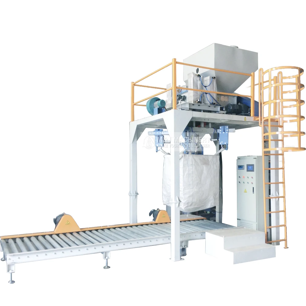 sand big bulk bag granular semi auto filling machine with PLC bulk sand bagging equipment