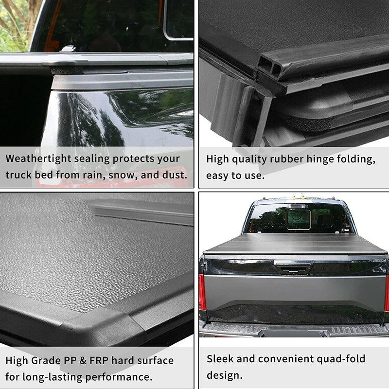 Factory whole 4X4 High Quality Pickup Truck Accessories Retractable Tonneau Cover for  hilux