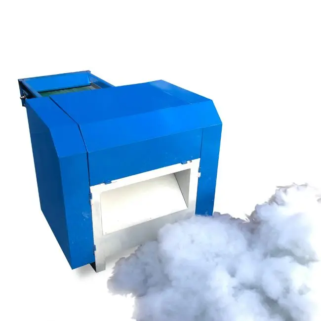 Automatic pp cotton fiber opening carding machine Cotton bale opener and cotton pillow cushion filler filling machines