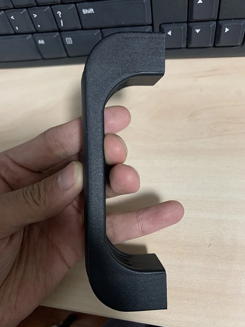 Plastic ABS black multi-color U-shaped  mechanical Industrial cabinet protaper fixed 117mm 155mm nylon pull handle