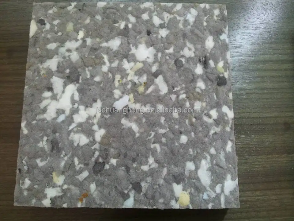 Rebond foam sheet compressed cellulose scrap sponge