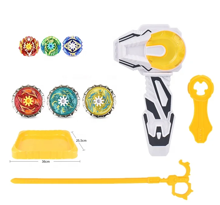 IPOP Wholesale Bursting Gyro Single Turn Launcher spinning top toys deformed fingertip spinning top for kids