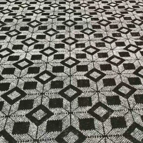 Non woven home hotel living room office corridor double color jacquard carpet roll