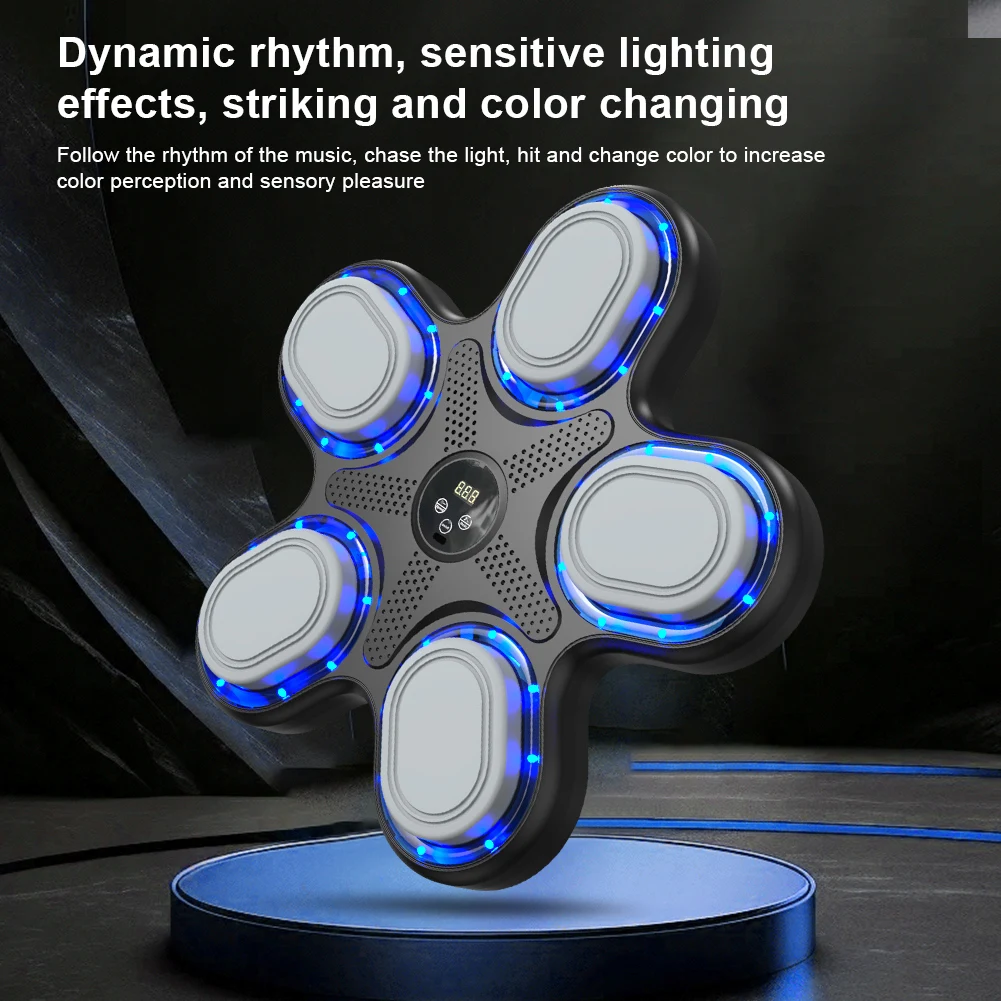 Tech Gadgets 2024 Electronic Home Fitness Music Boxing Target for Adults Sports Stress Relief  Smart Music Boxing Machine