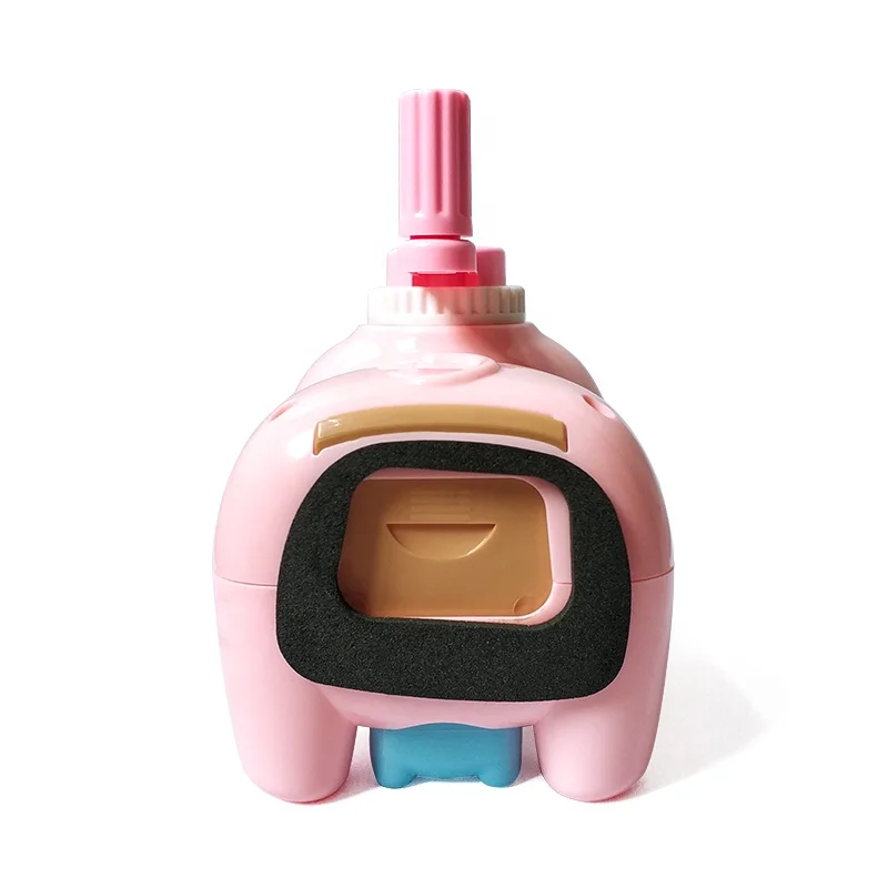 Школьная детская пластиковая большая точилка для карандашей в форме розовой свиньи