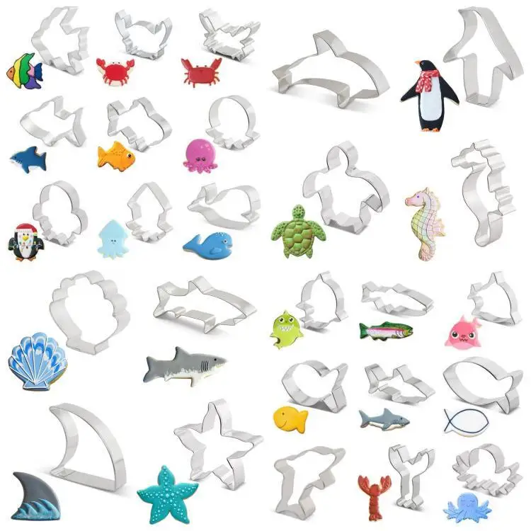 China Stainless Steel Unique Ocean Creature Cookie Cutter Fish Cookie Cutter