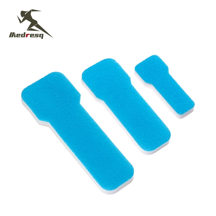 Medresq iv arm board Manufacturer High Quality Aluminum Foam Wrist Splint Blue White Medical I.V. Arm Boards for Injection