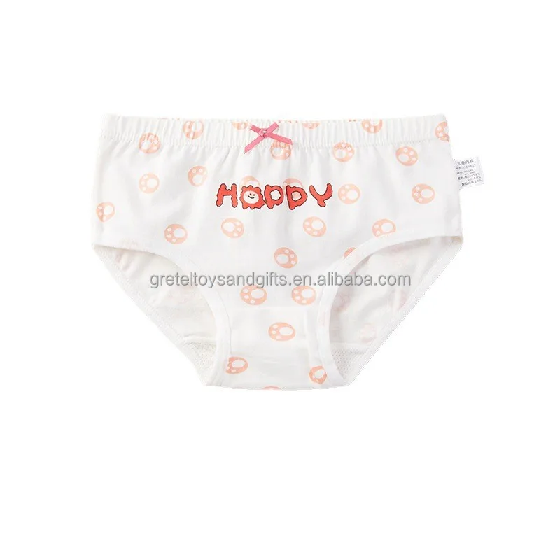 High Quality cotton underwear children underwear girl school kids underwear for wholesale panties briefs
