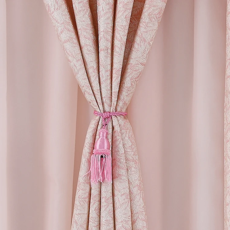 2021 Hot Sell Newchildren Pink lovely curtain cortinas de tela For Bedroom