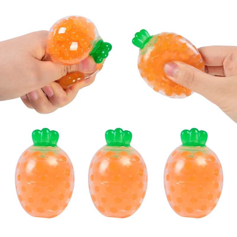 Carrot New and Unique Simulation Carrot Stress Relief and Release Fidget Toy Squeeze Toy