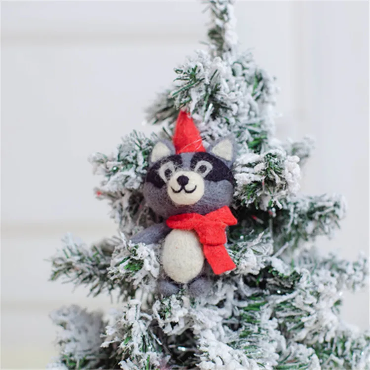 
Cute and realistic needle felting owl handmade wool felted penguin decoraments 