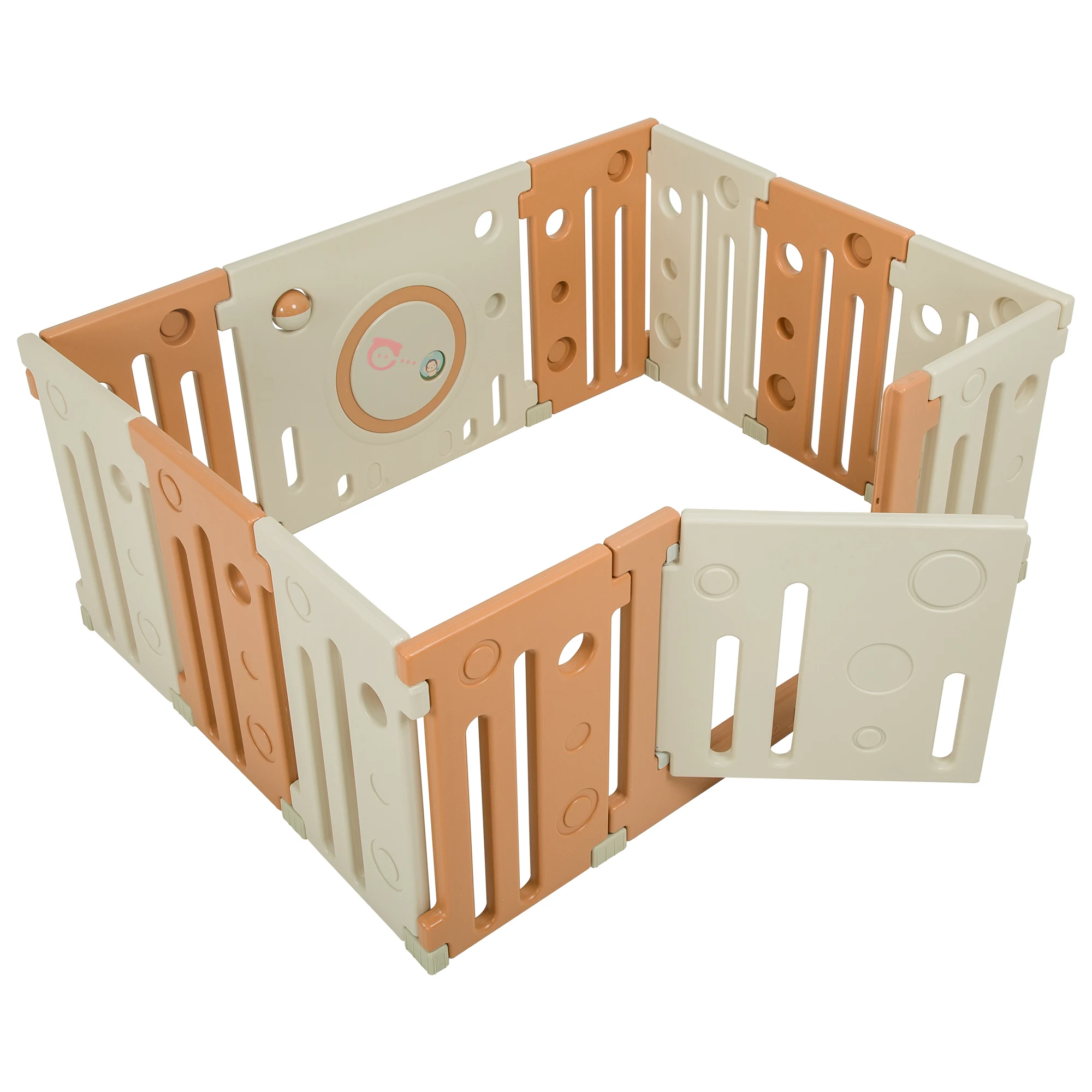 Colourful Plastic Baby Fence with Cheap Price,Kids Plastic Playpen with Stroller 10+2 Baby Girl Playpen outdoor baby play pen