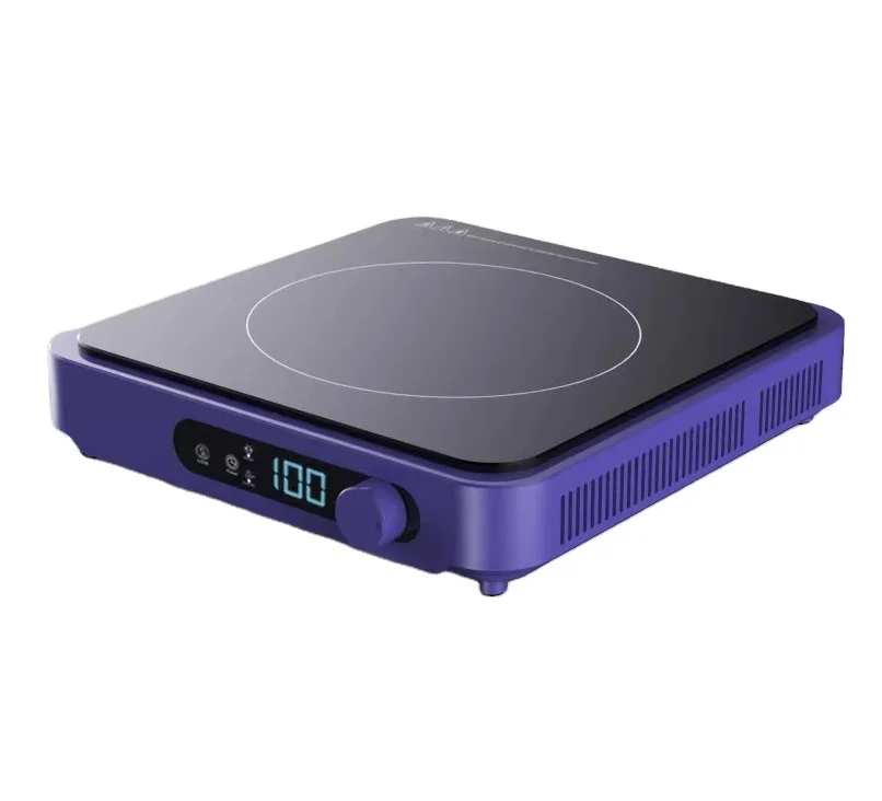 Индукционная плита с черными кристаллами