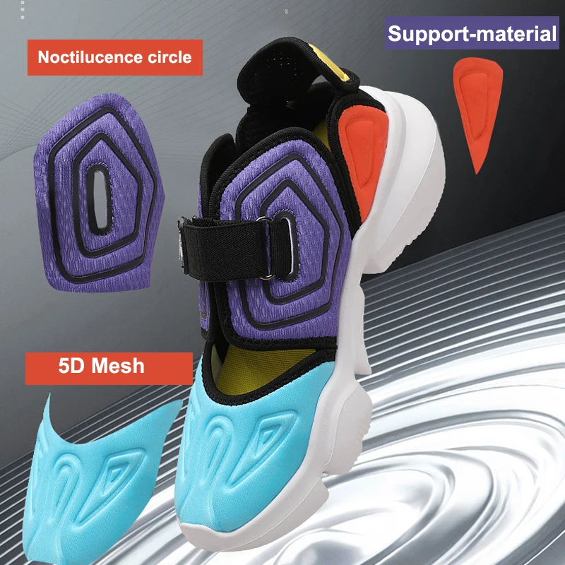 2021 Female Wedge Heels Shoes Summer Comfortable Sandals Slip-on Flat Platform Sandals For Women And Ladies