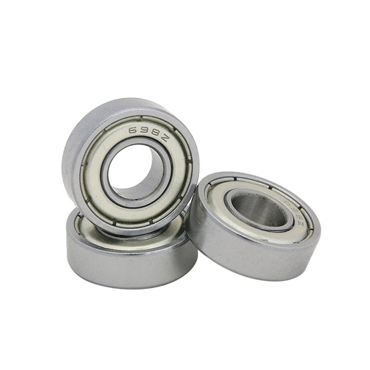 Wholesale 698 698ZZ 698RS rubber coated metal ball bearing micro motor ball bearing for skateboard