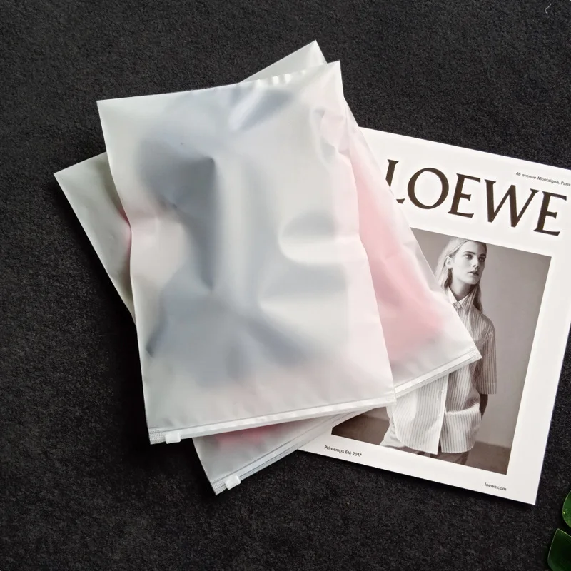 Cheap plastic package bag pe transparent bag for clothing socks with logo