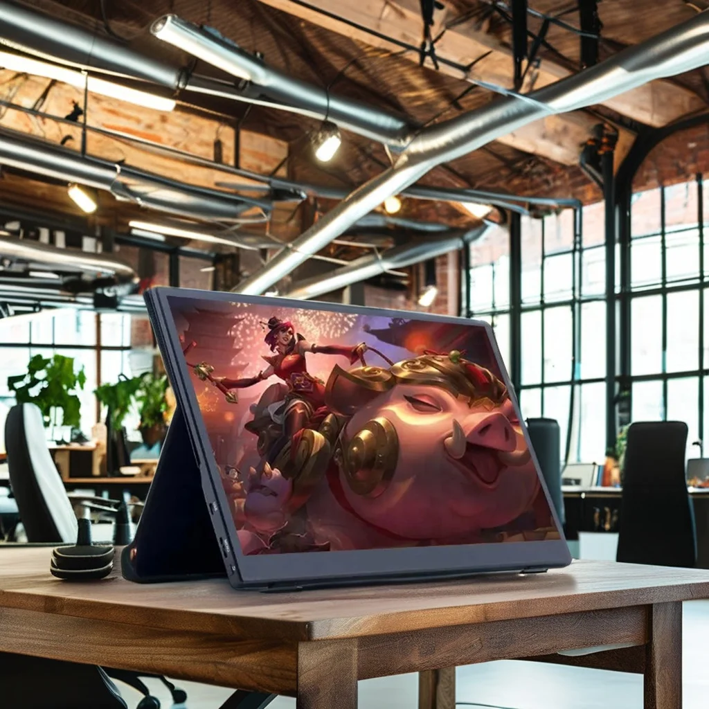 Factory Wholesale 15.6inch Portable Screen Laptop LCD Type-C IPS Full HD Gaming Portable Monitor